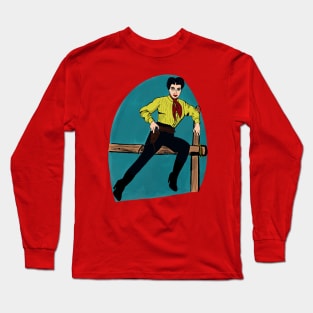 Joan Crawford in Johnny Guitar Long Sleeve T-Shirt